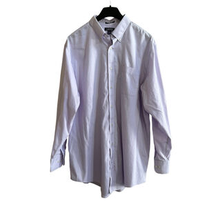 Men's Lands' End Shirt Lavender 18 1/2 - 37 T